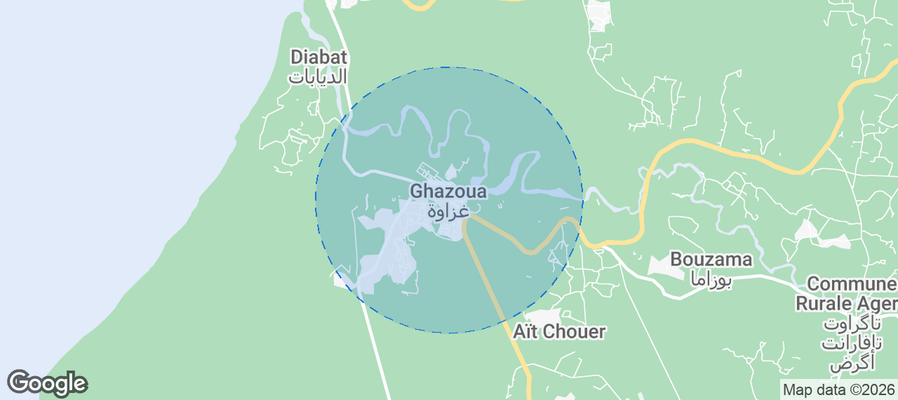 El Ghazoua Airbnb map